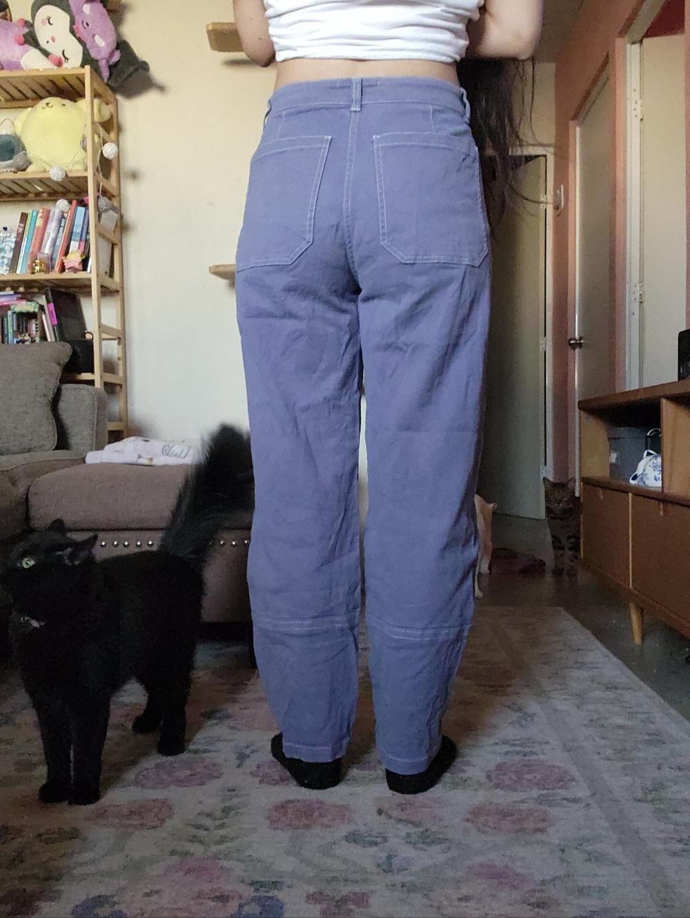 Everlane Utility Barrel Pant, Dyed Purple, 4 - Picture 2 of 4